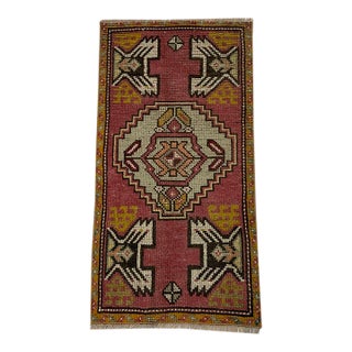 Oushak Anatolian Wool Vintage Rug For Sale