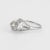 Antique Deco 1 Carat Diamond Engagement Ring 14 Karat Gold Filigree Fine Vintage size 5.75 For Sale - Image 4 of 6