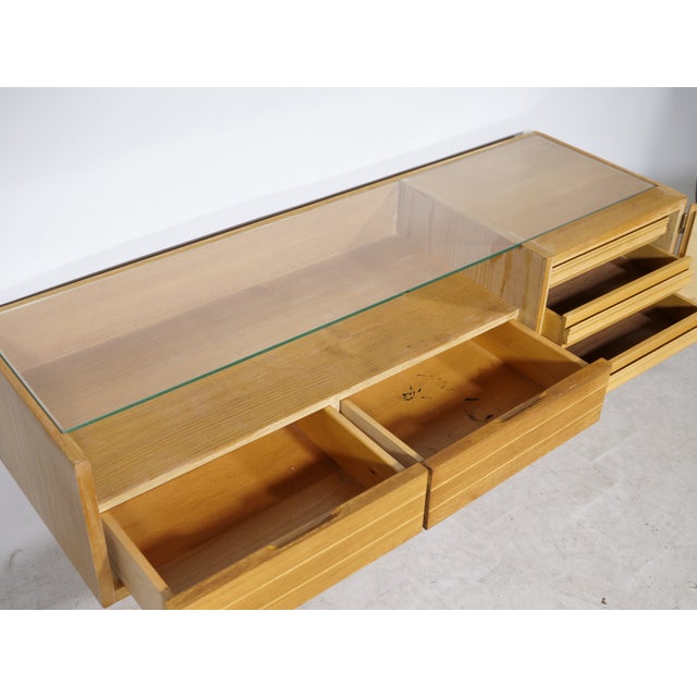 Brown Mid-Century Modern Sideboard with Hairpin Legs, 1960s For Sale - Image 8 of 10