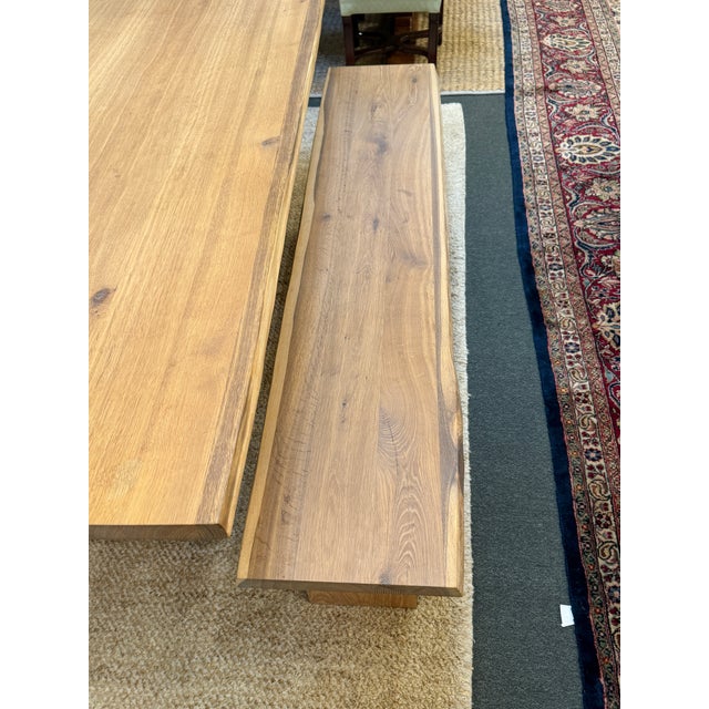 Crate & Barrel Dakota Table and Benches, Set of Three For Sale - Image 17 of 17