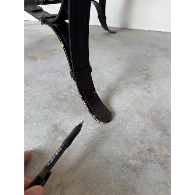 Vintage Adnet Hermès-Style Equestrian Strap End Table/ Sold For Sale - Image 12 of 12