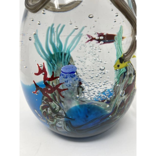 Large Murano Glass Aquarium With Octopus For Sale - Image 9 of 10