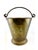 English Vintage Brass Cachepot With Swing Handle and Aged Patina For Sale - Image 3 of 8