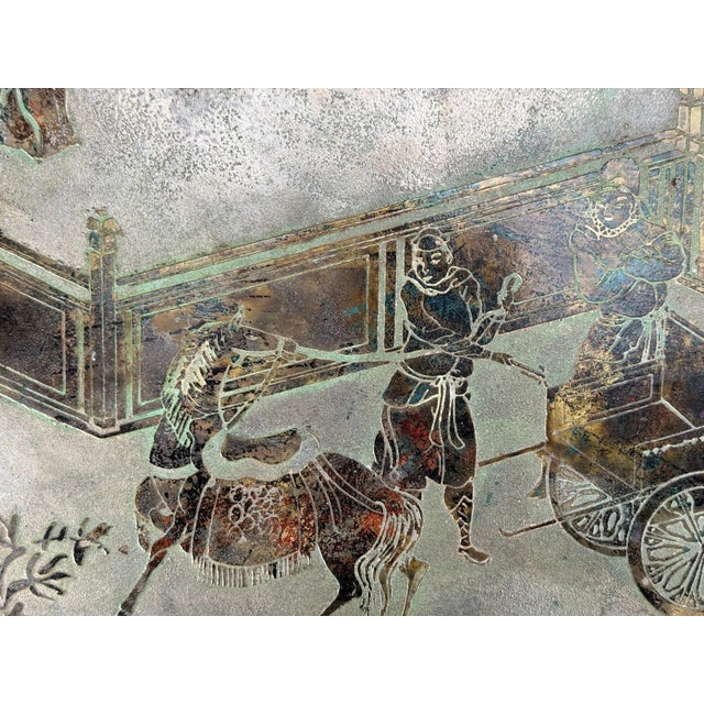Philip and Kelvin LaVerne, Rare Center Table, Bronze, Usa, 1960s For Sale - Image 9 of 16