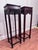 Vintage Monumental Asian Ming Style Solid Rosewood Plant Stands, a Pair For Sale - Image 10 of 14