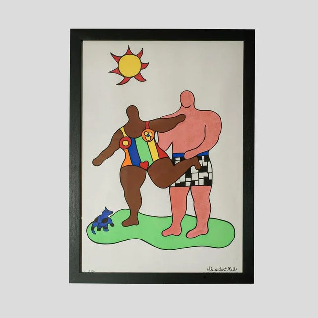 Niki De Saint Phalle, Beach, Lithograph For Sale - Image 4 of 4