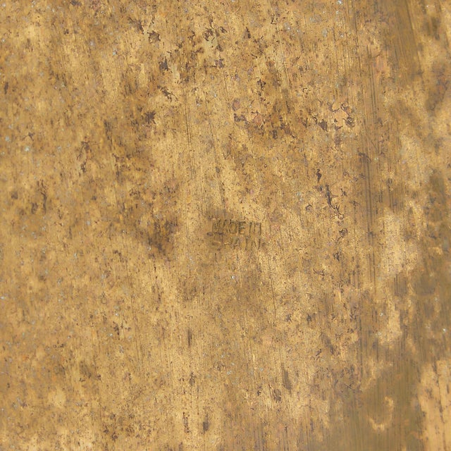 Antique Spanish Gilt Bronze / Silvered Casket Box Lined Interior Decorative Box For Sale - Image 4 of 7
