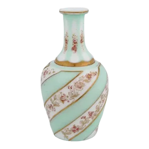 Antique Late 19th Century Bohemian Glass Gilt Cut Overlay Decanter
