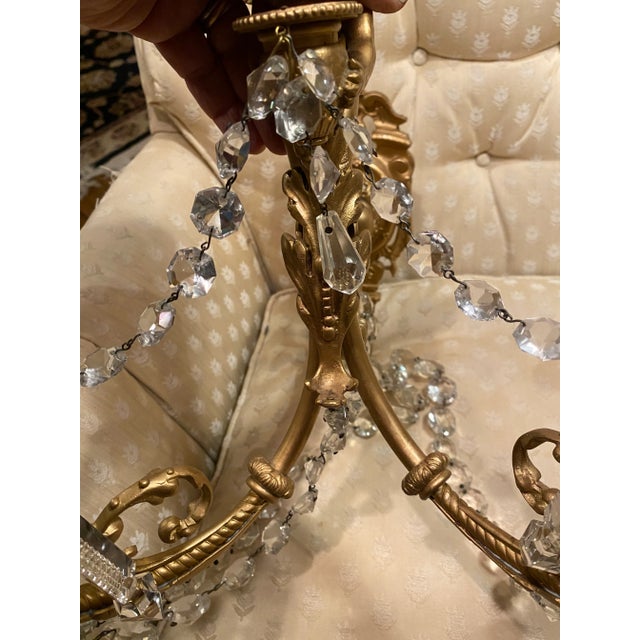 1900 - 1909 Vintage 1900s Bronze Putti Wall Sconces - a Pair For Sale - Image 5 of 11