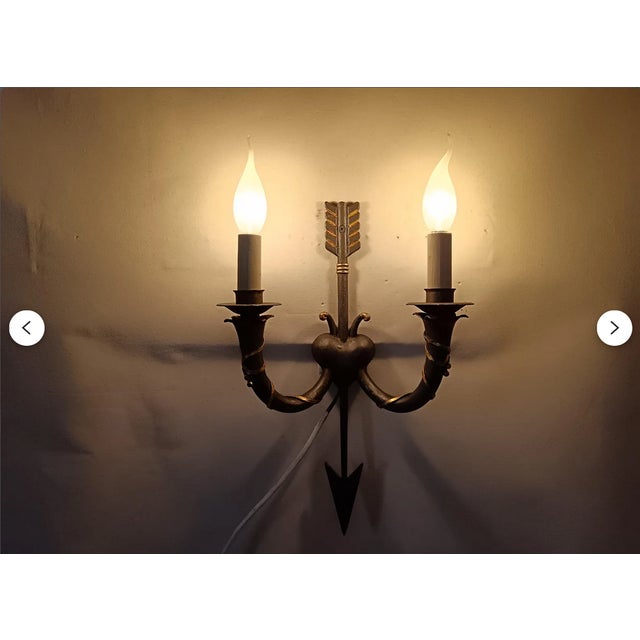 Antique Neo-Gothic Style Wall Sconce, 1890s For Sale - Image 5 of 11