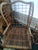 Chippendale 1950s Chippendale Rattan Wing Chair and Ottoman For Sale - Image 3 of 13