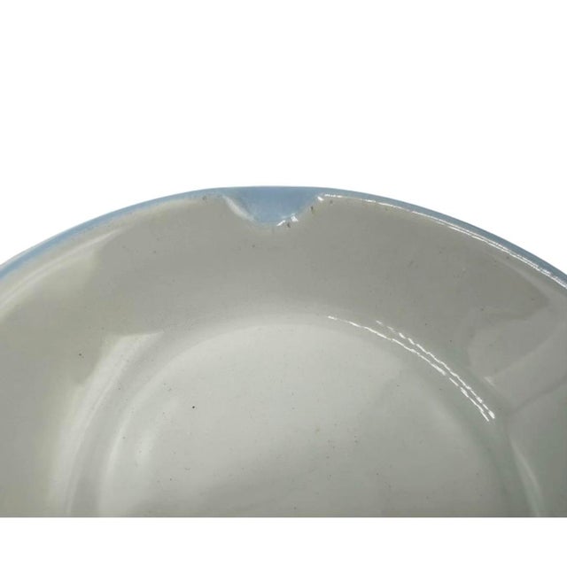 Vintage Campari Italy Blue Ceramic Ashtray For Sale In Washington DC - Image 6 of 8