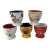 1980s French Ceramic Egg Cups, Set of 5 For Sale
