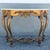 Wood Vintage French Style Marble Top Wooden Console Table For Sale - Image 7 of 11