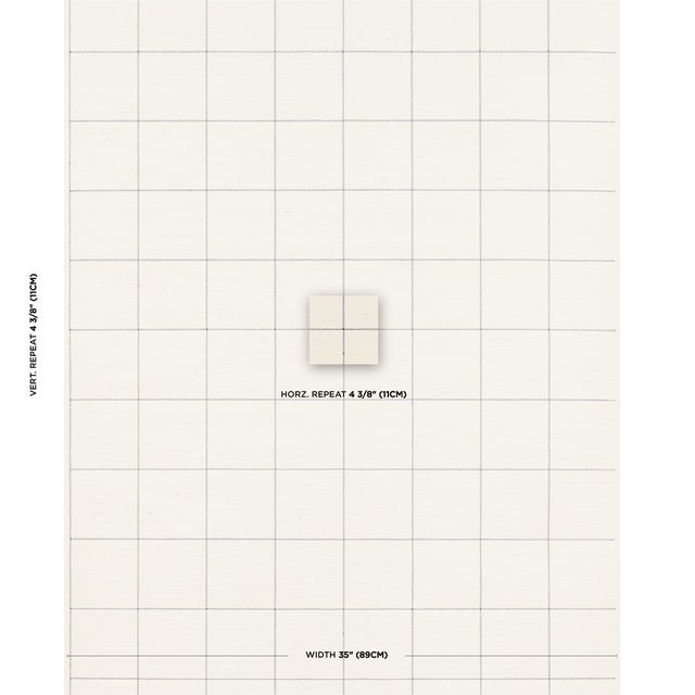 Zigzag stitched on a natural woven ground, Windowpane Embroidered Sisal is a unique take on a traditional grid. This...