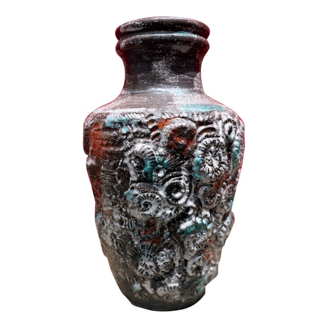 West Germany Mid 20th Century Ceramic Vase For Sale