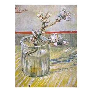 Vincent Van Gogh Vintage 1947 Limited Edition French Fine Art Lithograph Print " Tige Fleurie d'Amandier " 1888