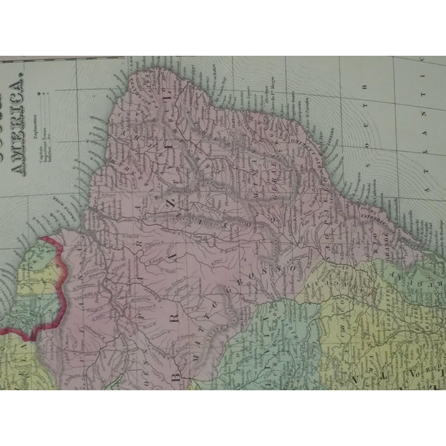 Traditional South America Original Map by Cowperthwait, 1850 For Sale - Image 3 of 5