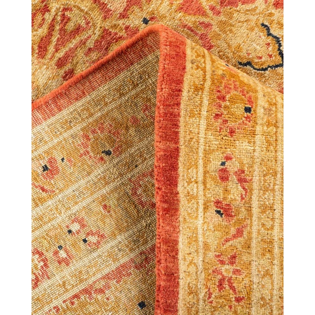 Mogul, One-of-a-Kind Hand-Knotted Area Rug in Orange, 6' 1" x 9' 4" For Sale In New York - Image 6 of 8