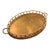 Vintage Brass Bamboo Tray For Sale