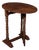 Vintage Folding Oval Occasional Table, English, Gate Leg, Side, Jacobean Revival For Sale