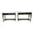 Pair of Hollywood Regency Neoclassical Ebony Console Tables, Manner Jansen For Sale