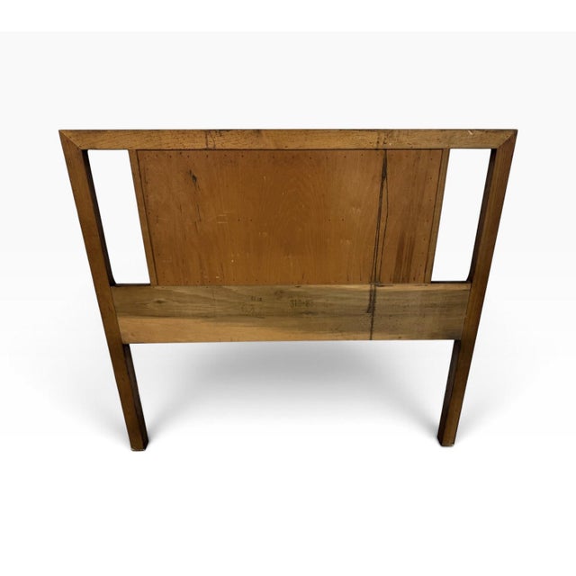 Mid-Century Modern Twin Size Walnut Headboard For Sale - Image 4 of 4