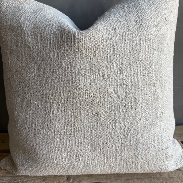 Vintage Rug Pillow Cover With Original Seams For Sale In Los Angeles - Image 6 of 7