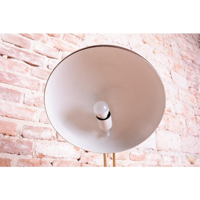 Mid-Century Brass Table Lamp attributed to E. Hillebrand, Germany, 1950s For Sale - Image 4 of 13