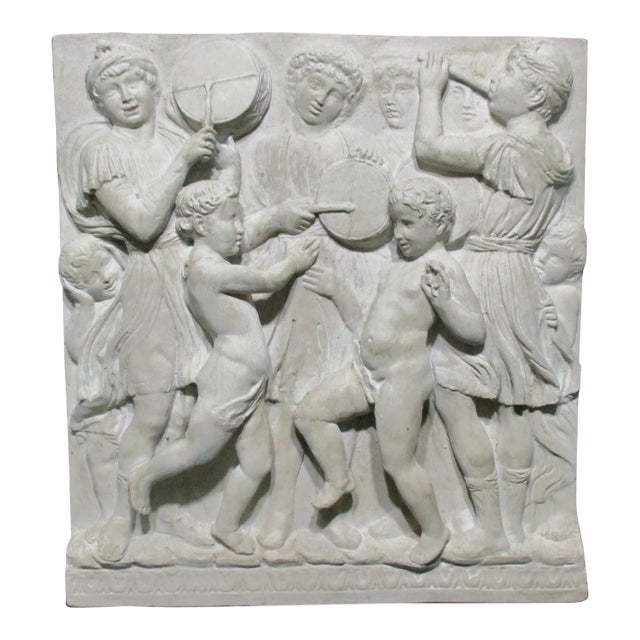 Plaster Bas-Relief of Roman Classical Triumph For Sale