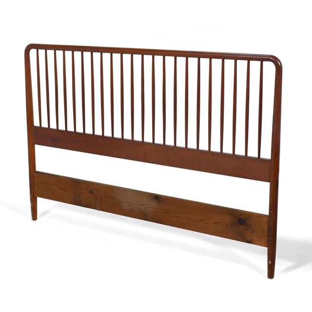 Danish Teak Headboard For Sale - Image 4 of 9