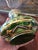 Green Antique Moser Bohemian Glass Emerald Green Gilded Vase For Sale - Image 8 of 11