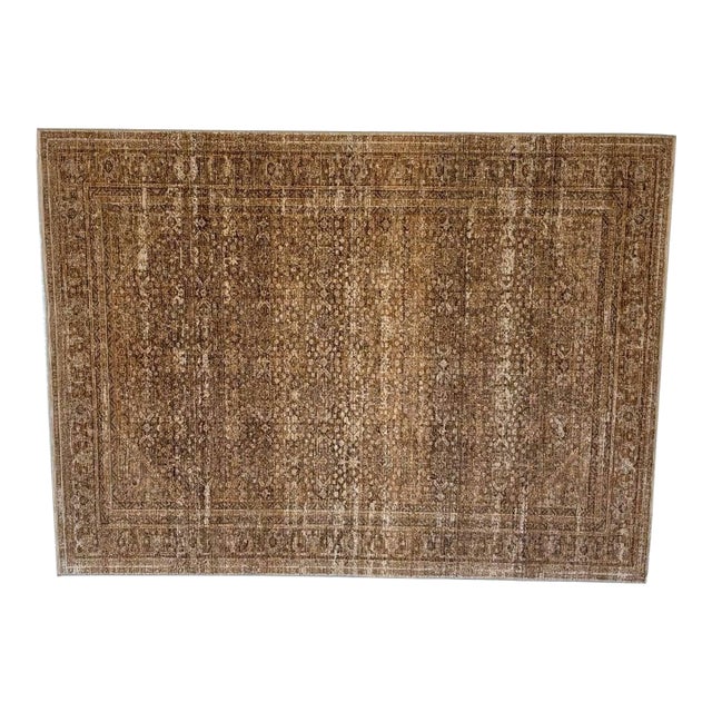 Distressed Persian Style Rug , 9' X 12' For Sale