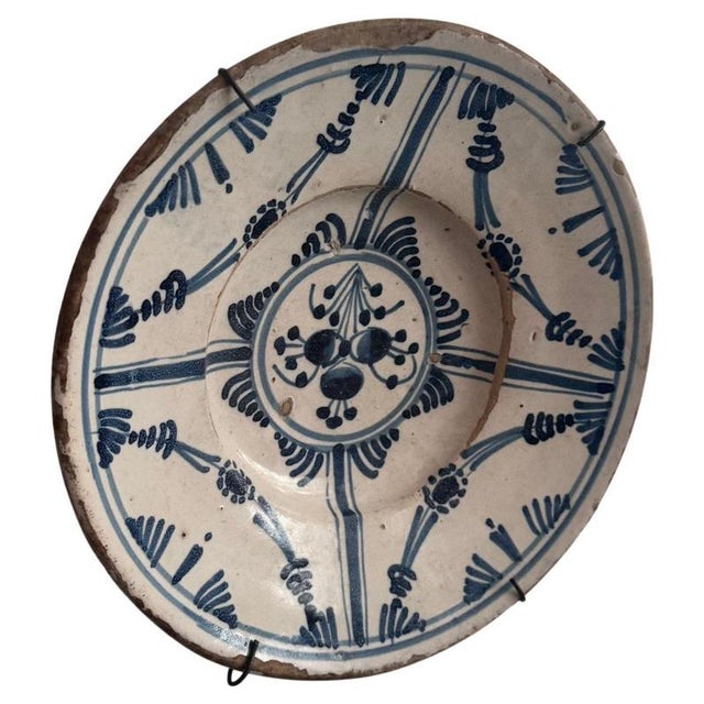 Antique Early 20th Century Catalan Ceramic Plate For Sale - Image 15 of 15