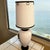 1950s Monumental Ginger Jar Shaped Table Lamps With Cascading Hoop Earring Handles on Lamp and Shade For Sale - Image 5 of 17