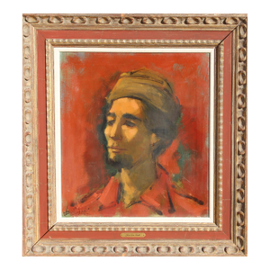 Portrait of the Artist as a Young Man, Signed Oil Painting by Jan De Ruth