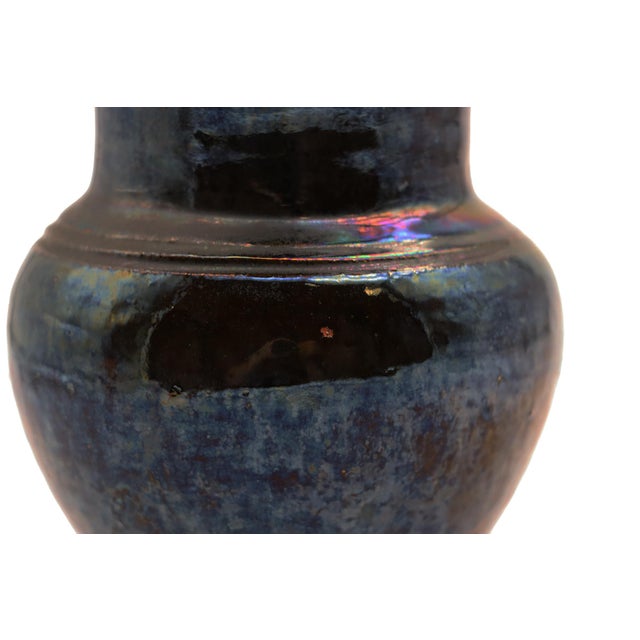 Ceramic 1940s Rustic Pitcher, Glazed Earthenware, Portuguese For Sale - Image 7 of 12