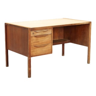 Wooden Desk with Drawers, 1960s For Sale
