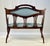 Wood Antique Classical Mahogany Lyre-Back Settee For Sale - Image 7 of 16