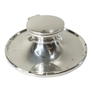 Early 20th Century English Edwardian Sterling Silver Mappin & Webb Inkwell