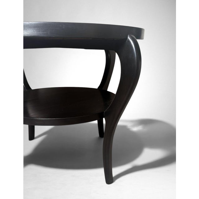 Mid 20th Century Art Deco Ebonized Walnut Coffee Table, Italy For Sale - Image 15 of 18