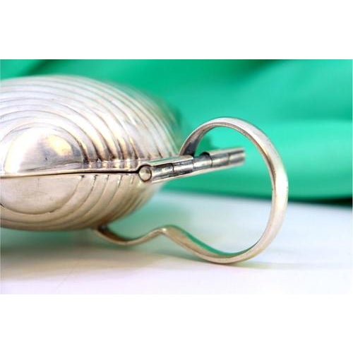 Silver Butter Dish with Smooth Handle For Sale - Image 5 of 8