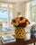 Vintage Majolica Sunflower-Adorned Ceramic Vase For Sale In West Palm - Image 6 of 12