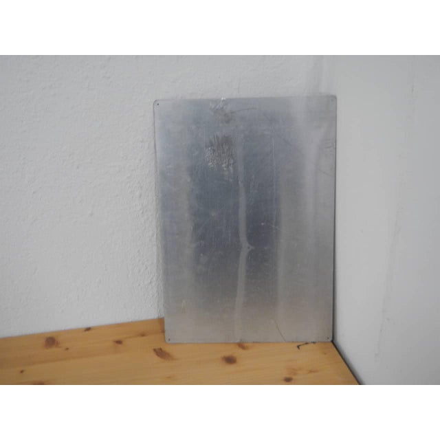 Brown Electric Shock Rescue Sign, 1950s For Sale - Image 8 of 9