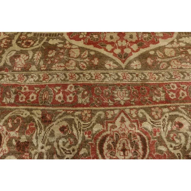 Antique Persian Tabriz Rug - 09'00 X 12'00 For Sale - Image 4 of 9