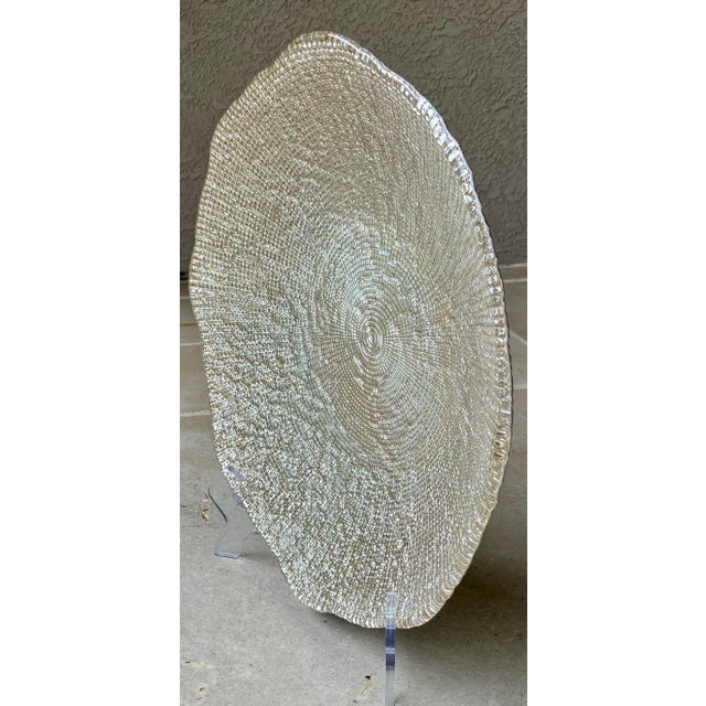 2000 - 2009 Circa 2000 Ivv Diamanté Nicely-Sized Shallow Centerpiece / Console Bowl, Italy For Sale - Image 5 of 18