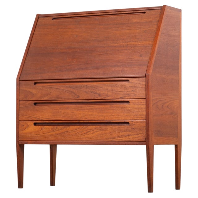 Vintage Teak Secretaire by Nils Jonsson, 1960s For Sale - Image 12 of 12