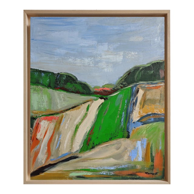 Vers La Clarté, Abstract Landscape, Contemporary, Framed by Sophie Dumont For Sale