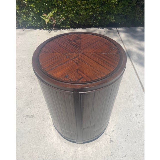 Contemporary McGuire Bamboo Dining Table, Faubourg Collection For Sale - Image 3 of 10