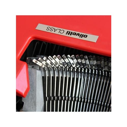 Red Olivetti Class Typewriter, 1980s For Sale - Image 8 of 9